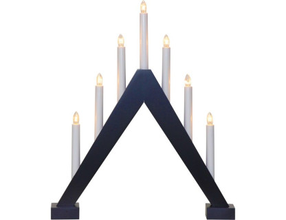 Декоративный светильник-горка Trill 47х39 см, 7 свечей, черный, арт. 212-52