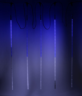 Гирлянда тающие сосульки, 5х1 м., 480LED, 24V, бело синий, Laitcom, арт. CCL480-10-1WB 15-024