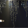 Светодиодная бахрома Rich LED длинная, 2.4*2.2 м, влагозащитный колпачок, мерцающая, теплая белая, белый провод, арт. RL-i2.4*2.2F-CW/WW