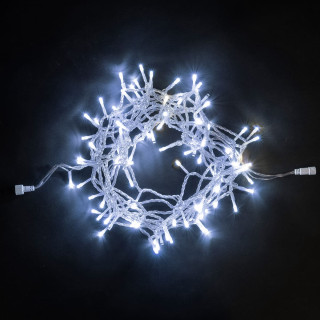 Светодиодная нить, 10 м., мерцает белый диод, 220-230V, прозр. пр., белый, LaitCom, арт. PST100BLW-10-2W 05-190