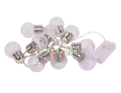 Светодиодная гирлянда в стиле ретро Элегантное рифления 1,5 м, прозрачный провод, арт. 169482