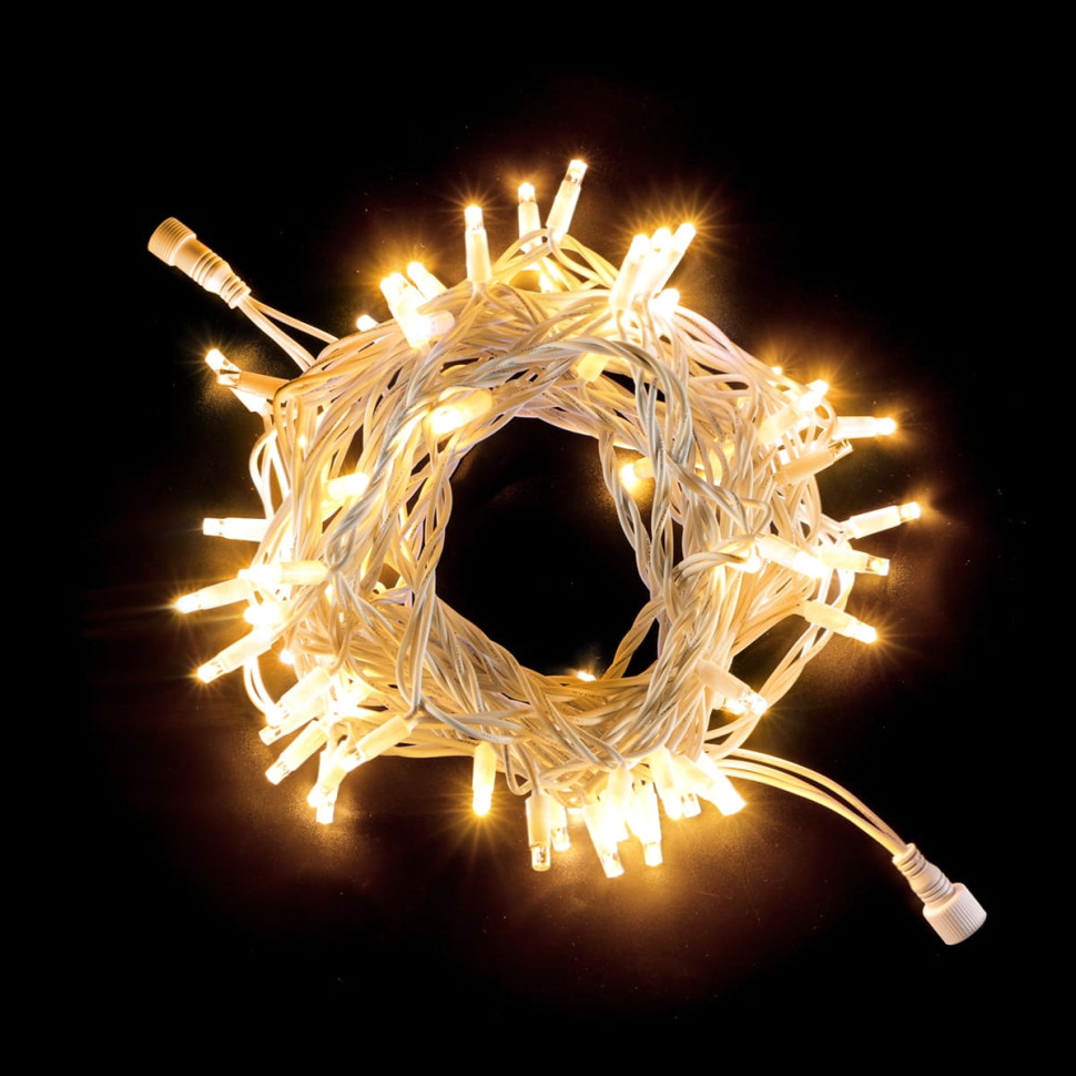 Светодиодная нить, 10 м., 75 LED, каучук, бел. пр., теплый белый, Laitcom, арт. LL75-8-1WW 04-118