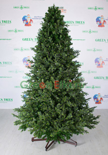 Ель интерьерная Сказочная премиум 7,5 м, ПВХ-пленка + резина