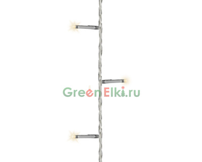 Светодиодная гирлянда на батарейках с контроллером 7.1 м., 96 LED ламп, теплый белый, Kaemingk, арт. 497151