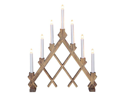 Декоративный светильник-горка Rut 43х53 см, 7 свечей, светло-коричневый, арт. 155-25