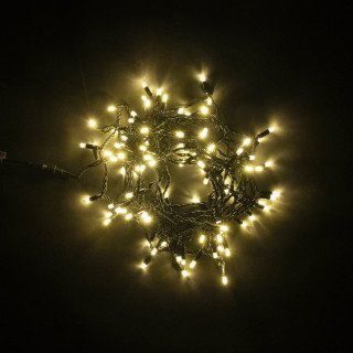 Светодиодная нить с колпачком, 10 м., 220-230V, черн. пр., шампань, LaitCom, арт. PST100CAP-11-2CH 05-243