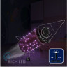 Светодиодная гирлянда Rich LED 10 м, 100 LED, 24 В, соединяемая, фиолетовая, мерцающая, черный провод, арт. RL-S10CF-24V-B/V