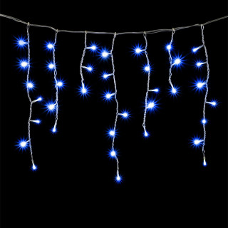 Электрогирлянда Бахрома премиум, 3х0,5 м., синий, силикон. пр., LaitCom, арт. ECC150-10-2B 02-067