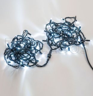 Электрогирлянда Нить ALEDUS 10 м, черный провод, ПВХ, белый, арт. S-BP-10M-W