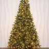 Искусственная елка Рождественская 210 см., 100% литые ветки, 570 теплых белых Led ламп, арт. 63210