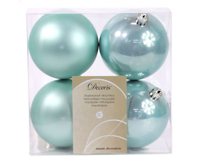 Набор пластиковых шаров 100 мм., мятный, mix, 4 шт.