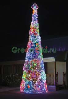 Светодиодная конструкция елка Оригинальная, высота 9 м
