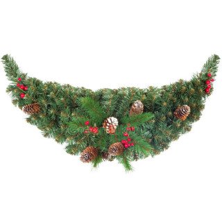 Хвойный сваг Элегия с шишками и ягодами 100 см., арт. 52001
