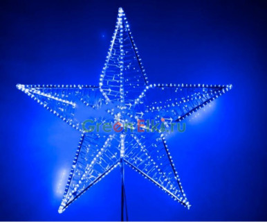 Макушка световая для уличной ели Кремлевская 75 см, Стандарт, синяя