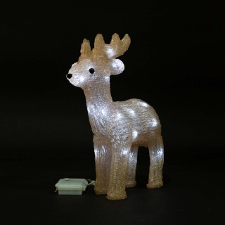 Светодиодная фигура Олень 34 см, 24 Led, 3AA, белый, LaitCom, арт. 9490909 14-070