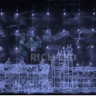Светодиодный занавес водопад Rich LED 3*2 м, белый, 336 LED, 24 В, прозрачный провод, арт. RL-WF3*2C4/1-T/W