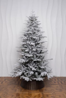 Искусственная елка Сибирская заснеженная 240 см., литые ветки + пвх, арт. 66240