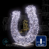 Светодиодная гирлянда Rich LED 10 м, 100 LED, 220 В, соединяемая, влагозащитный колпачок, белая, прозрачный провод, арт. RL-S10C-220V-CT/W