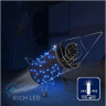 Светодиодная гирлянда Rich LED 10 м, 100 LED, 24В, соединяемая, влагозащитный колпачек, синяя, мерцающая, прозрачный провод, арт. RL-S10CF-24V-CT/B