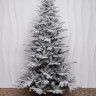 Искусственная елка Сибирская заснеженная 270 см., литые ветки + пвх, арт. 66270