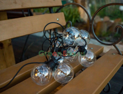 Светодиодная гирлянда из лампочек Bulbs Balls 2,7 м, черный провод, арт. 491160
