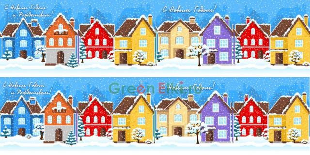 Подиум высота 1.5 м для Каркасных елок, тема Домики