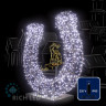 Светодиодная гирлянда Rich LED 10 м, 100 LED, 220 В, соединяемая, влагозащитный колпачок, белая, черный провод, арт. RL-S10C-220V-CB/W