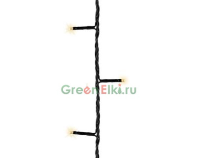 Светодиодная гирлянда на батарейках с контроллером 3.5 м., 48 LED ламп, теплый белый, Kaemingk, арт. 497121