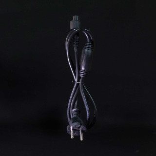 Силовой провод черный с выпрямителем для Каучуковых гирлянд и ПВХ Нитей 220В арт. LLC-1-3A