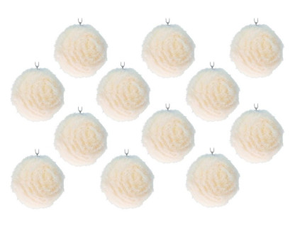 Набор пластиковых шаров Пушистые снежки 100 мм., 12 шт., Koopman International, арт. 176704