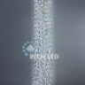 Светодиодные Дреды Rich LED, 150 см, белые, соединяемые, 288 LED, белый провод, арт. RL-DR1.5-W/W