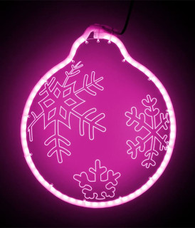 Светодиодная акриловая фигура Шар, модель №2, розовый, LaitCom, арт. HFS2-2P 13-075