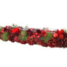 Подсвечник Оливия, на 4 свечи, с шишками и ягодами, 47 см, красный, Kaemingk, арт. 164851 