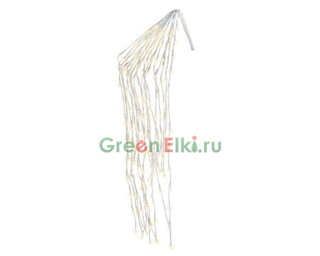 Светодиодное украшение Хрустальный водопад, 200 см, 680 LED ламп, белый, теплый белый, Kaemingk, арт 159190