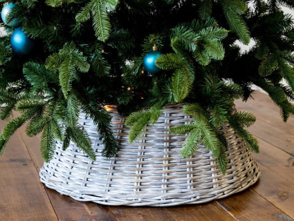 Корзина для елки Панье, белёное дерево, 65х28 см., Triumph Tree, арт. 85395/1104262