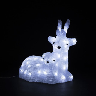 Светодиодная фигура Олень с олененком, 34 см, 60 LED, LaitCom, арт. 9492175 14-085