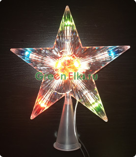 Светодиодная макушка Звезда, мульти цвет лампочек.