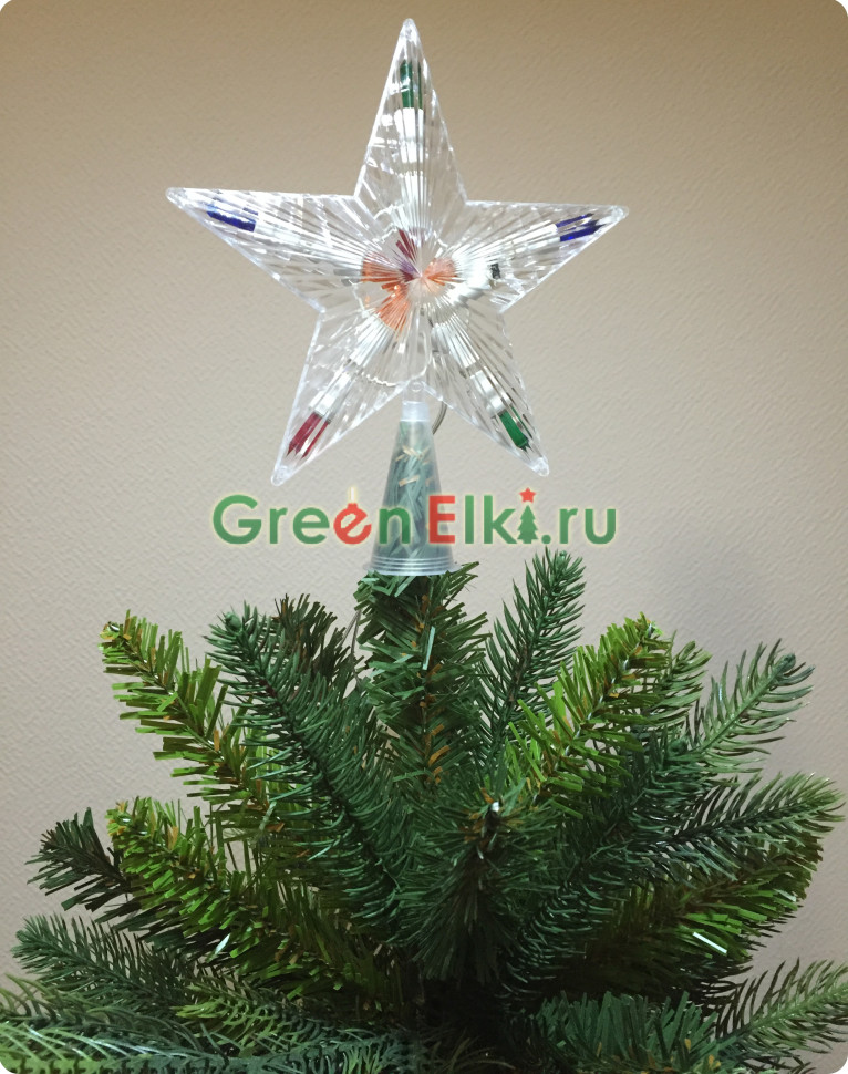 Светодиодная макушка Звезда, мульти цвет лампочек.