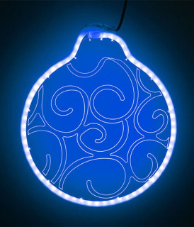 Светодиодная акриловая фигура Шар, модель №3, синий, LaitCom, арт. HFS3-2B 13-082