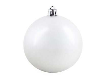 Пластиковый шар 150 мм., белый, матовый, Ели Пенери, арт. JNP140654