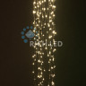 Светодиодные Дреды Rich LED, 150 см, теплые белые, соединяемые, 288 LED, белый провод, арт. RL-DR1.5-W/WW