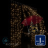 Светодиодный занавес Rich LED 2*2 м, белый теплый, прозрачный провод, арт. RL-C2*2-T/WW