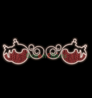 Светодиодная перетяжка Фрона, 400х110 см, 220V