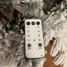 Искусственная ель Аляска заснеженная, 550 мульти+теплый-белый Led лампы с пультом переключения, 240 см., арт. 195240