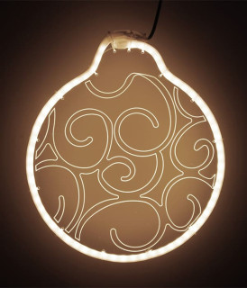 Светодиодная акриловая фигура Шар, модель №3, теплый белый, LaitCom, арт. HFS3-2WW 13-081