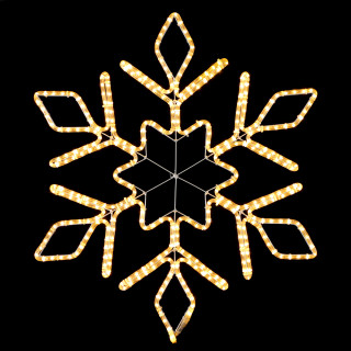 Снежинка светодиодная Кристалл, D 80 см., 220V, тепло белый, Laitcom, арт. LC-13091 13-091