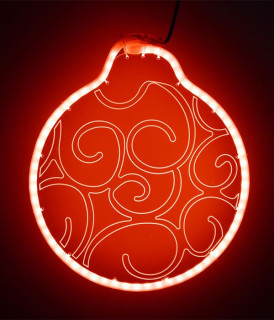 Светодиодная акриловая фигура Шар, модель №3, красный, LaitCom, арт. HFS3-2R 13-083