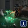 Светодиодная гирлянда Rich LED 10 м, 100 LED, 24В, соединяемая, влагозащитный колпачок, зеленая, белый провод, арт. RL-S10C-24V-CW/G