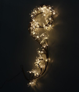 Светодиодная композиция Зимняя ветка, мерцание, 150 см., корич. пр., теплый белый, LaitCom, арт. LC176L-B048K-180 11-018