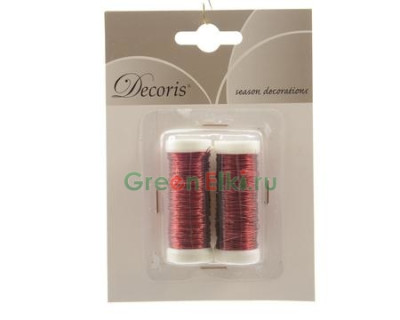 Комплект нитей для елочных игрушек и украшений Рубиновые струны 3000 см, 2 шт., красный, Kaemingk, арт. 708275